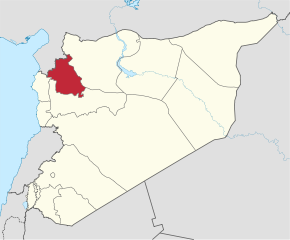 Poziția localității Guvernoratul Idlib