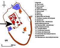 Location of Nimintabba Temple at Ur.[11]