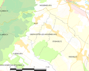 Poziția localității Oberhoffen-lès-Wissembourg