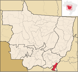 Location in Mato Grosso state