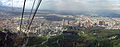 Panoramic view of downtown Bogotá from nearby Monserrate