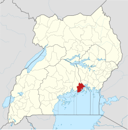 District location in Uganda