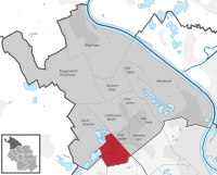 Lage des Stadtteils Pesch im Stadtbezirk Köln-Chorweiler