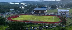 El Freshwater Stadium en la capital Vanatuense de Port Vila fue la sede de la final.