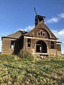 Abandoned 1906 schoolhouse in Govan in 2019