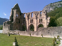 Kirchenruine von Süden