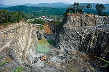 A Stone quarry near malayattoor hill.