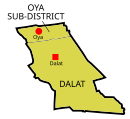 Map of Dalat District, Sarawak 砂拉越州拉叻县地图