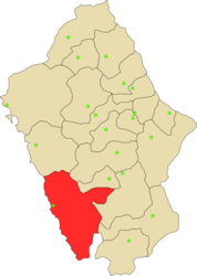 Provincia di Huarmey – Mappa