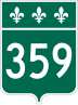 Route 359 marker