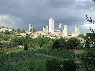 Turoj de San Gimignano.