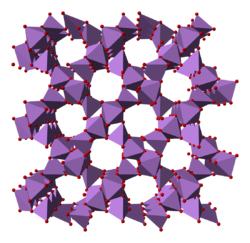 Kristalstructuur van arseen(V)oxide