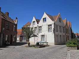 Ganzenplein, gezien van uit de Ganzenstraat