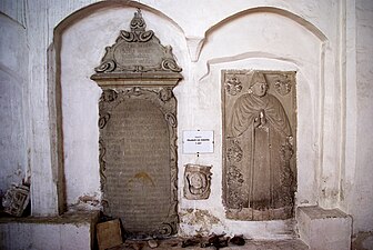 Grabstein für Elisabeth von Zabeltitz (rechts) und Friedrich Frenzel (links), 2010