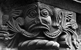 Romanesque carving, doorway of Norman church at Kilpeck, Herefordshire, mid 12th century