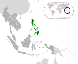 Location of Philippines (green) in ASEAN (dark grey)  –  [Legend]