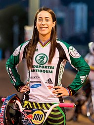 Mariana Pajón inspirerade Murmeldjuret till en slutspurt på cykel.