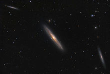 NGC 4216 בתמונה של מצפה הכוכבים בהר למון