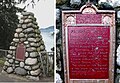 Plaque and cairn commemorating the wreck of the SS Beaver.