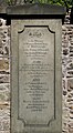 Thomas Riddell's Grave, Greyfriars Kirkyard, Edinburgh. It is believed that this grave was the inspiration for the name of a role in J. K. Rowling's Harry Potter fantasy series, as the character Lord Voldemort was born as Tom Riddle. May 2012.