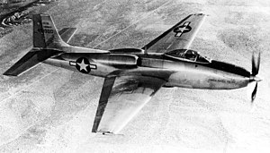 XP-81 po přestavbě na turbovrtulový motor