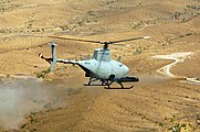 БПЛА MQ-8, запускающий на испытаниях ракету Mark-66.