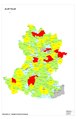 Map of Alur Taluk as per 2001 Census