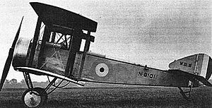 Beardmore W.B.III sériového čísla N6101