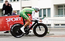 David McCann tijdens tijdrit Wereldkampioenschap wielrennen 2011 in Kopenhagen