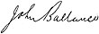 Signature de John Ballance