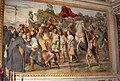 Domenichino, affreschi della Cappella Farnese, incontro tra san Nilo e Ottone III di Sassonia