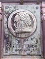 Portrait of Victor Hugo, Monument in Waterloo, Belgium.