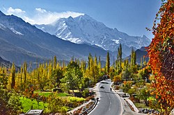 The 7,788 m (25,551 ft) tall Rakaposhi