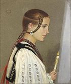 A rumanian bridesmaid, 1905. Óleo sobre tela.