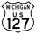 Business US Highway 127 marker