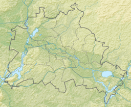 Location of the lake in Berlin, Germany.