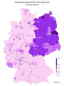 D Linki ﻿ 4,2 – 7,5 % ﻿ > 7,5 – 10 % ﻿ > 10 – 15 % ﻿ > 15 – 20 % ﻿ > 20 – 29,3 %