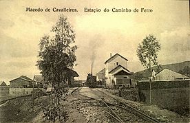 Estação de Macedo de Cavaleiros, em 1923.