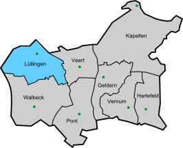 Kaart van Lüllingen