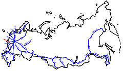 A240 im Fernstraßennetz Russlands