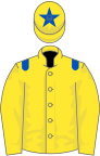 Yellow, blue epaulets, star on cap