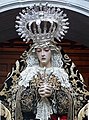 Een Spaanse Dolorosa, typisch met de tranen uit kristal, Granada