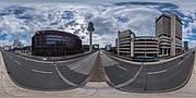 Kugelpanorama von der Hochstraße im Juli 2021