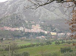 View of Colliano and Collianello (on the top of the hill)