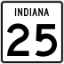 State Road 25 marker