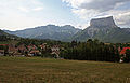 Balcon Est van de Vercors met de Mont Aiguille