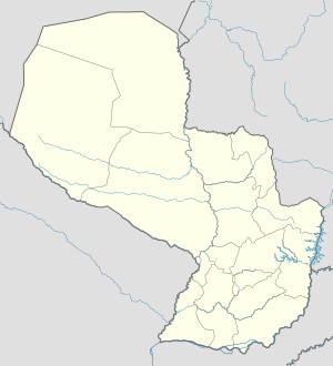 San Pedro på en karta över Paraguay