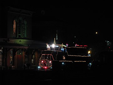 Arrival of Santa Claus in Kent, December 2012