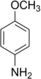 Struktur von 4-Anisidin