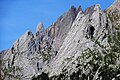 Simelistöcke, Engelhörner-Mittelgruppe & Engelhörner-Westgruppe – Tannenspitze, Rosenlauistock & Sattelspitzen von Westen : Tannenspitze Westgrat & Rosenlauistock Westkante